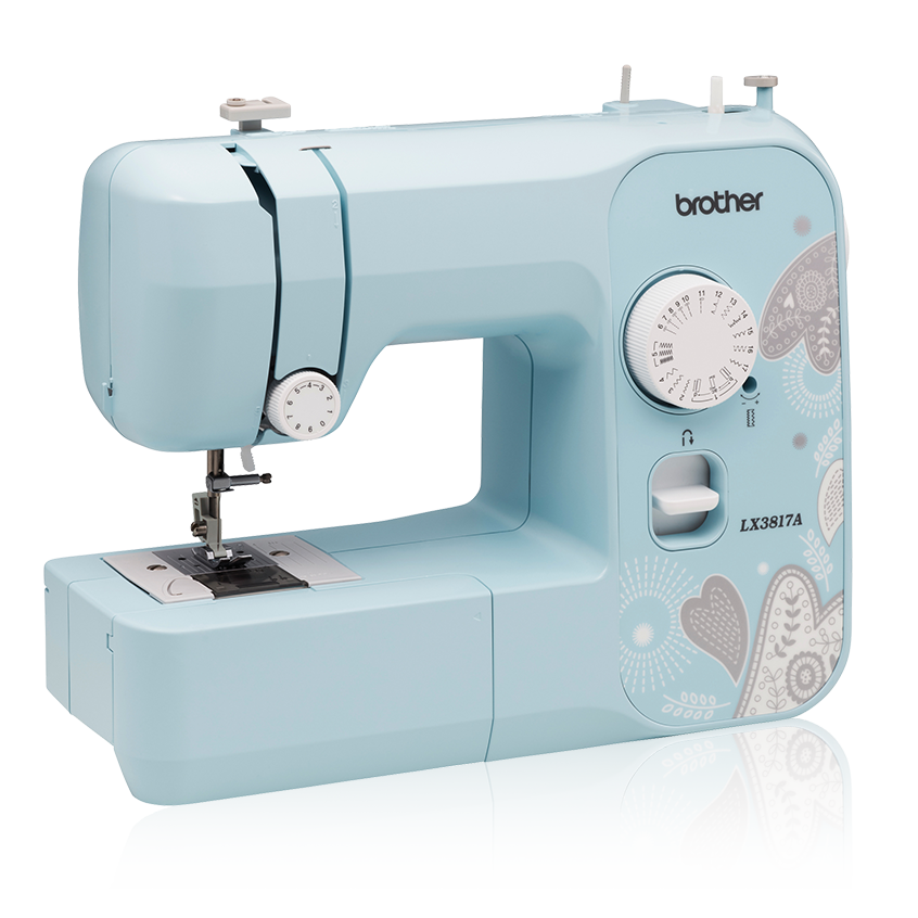  Brother LX3817A Máquina de coser Aqua de tamaño completo de 17  puntadas : Brother: Arte y Manualidades